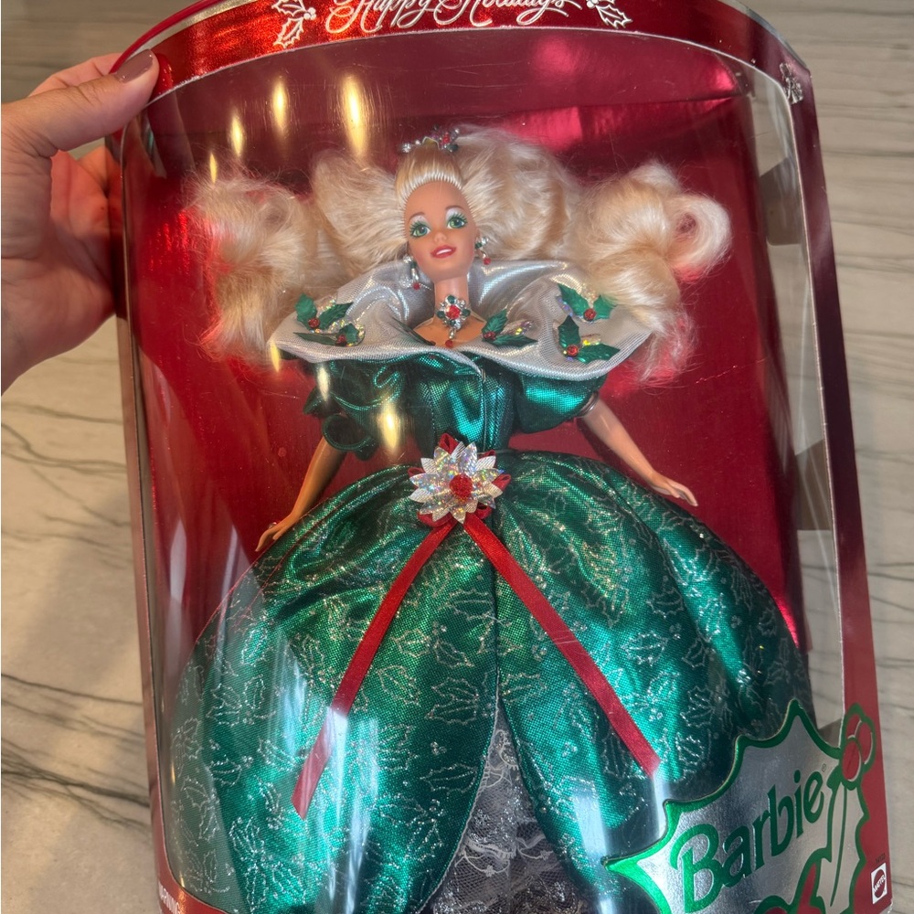 Barbie Holiday Festive Doll in Emerald and Silver